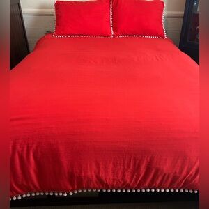 Festive Red Christmas Blanket